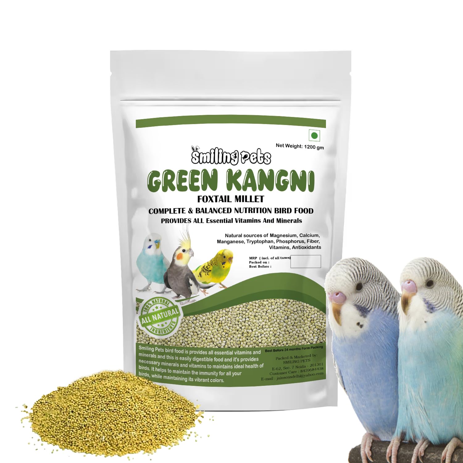 See full amazon price history chart for Smiling Pets Green Kangni Seed | Foxtail Millet, Birds Food for All Life Stages Canary, Finches, Waxbills, Budgies, Lovebirds, Cockatiels, Parrots & Parakeets 1.2 KG Smiling Pets Green Kangni Seed | Foxtail Millet, Birds Food for All Life Stages Canary, Finches, Waxbills, Budgies, Lovebirds, Cockatiels, Parrots & Parakeets 1.2 KG (B0CX98VK9J) Amazon Price History, Amazon Price Tracker