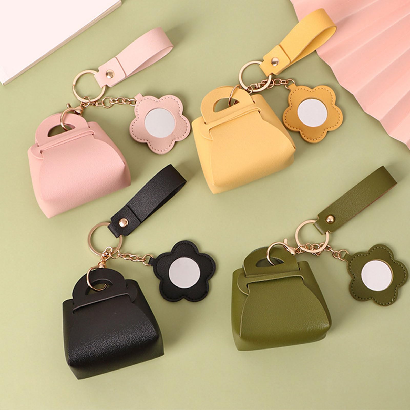 Amazon.co.jp: バッグキーホルダー PU レザーキーチェーン小さな