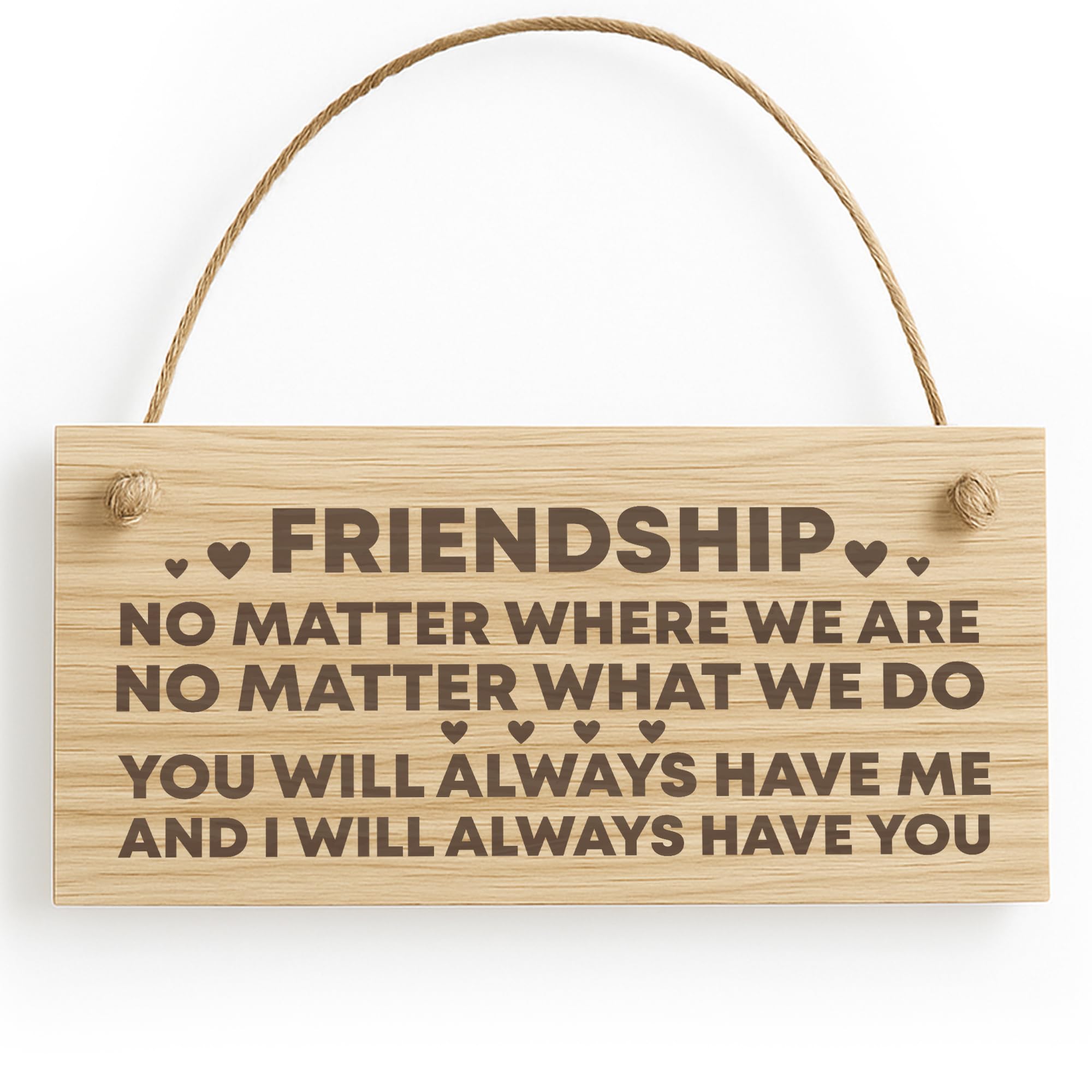 Red Ocean Best Friend FRIENDSHIP Sign Engraved Wood Sign Friendship Gift For Her Keepsake