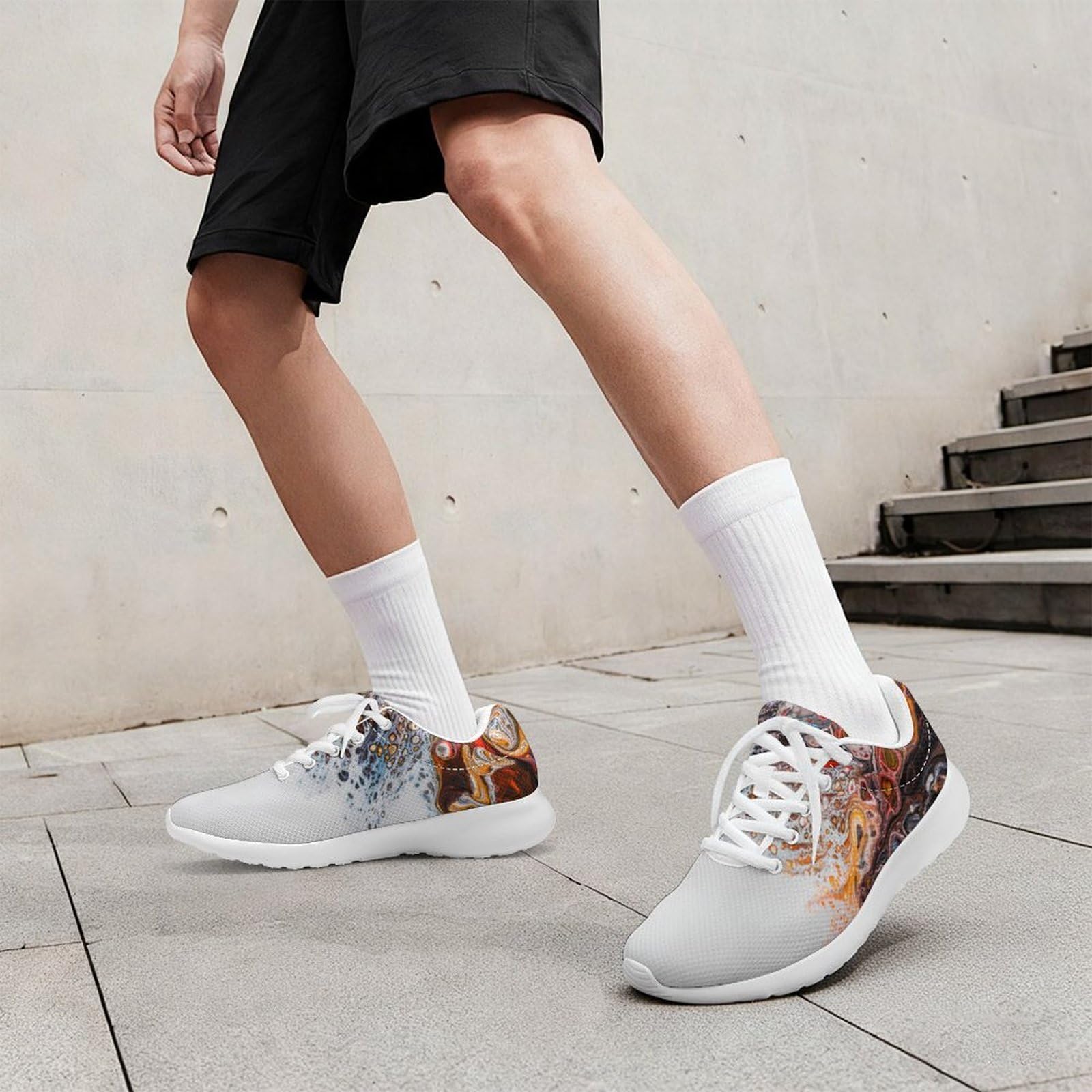 ENEN Zapatillas Deportivas Hombre Mujer Ligeras 36-46 EU | Malla Tenis Transpirable Calzado de Running Antideslizante para Gimnasio y Caminar Zapatos de Deportes Cómodos