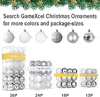 Vista 67 de Bolas de Navidad grandes de bronce de 3.2 pulgadas, adornos de decoración de árbol de Navidad, bolas colgantes inastillables para cumpleaños