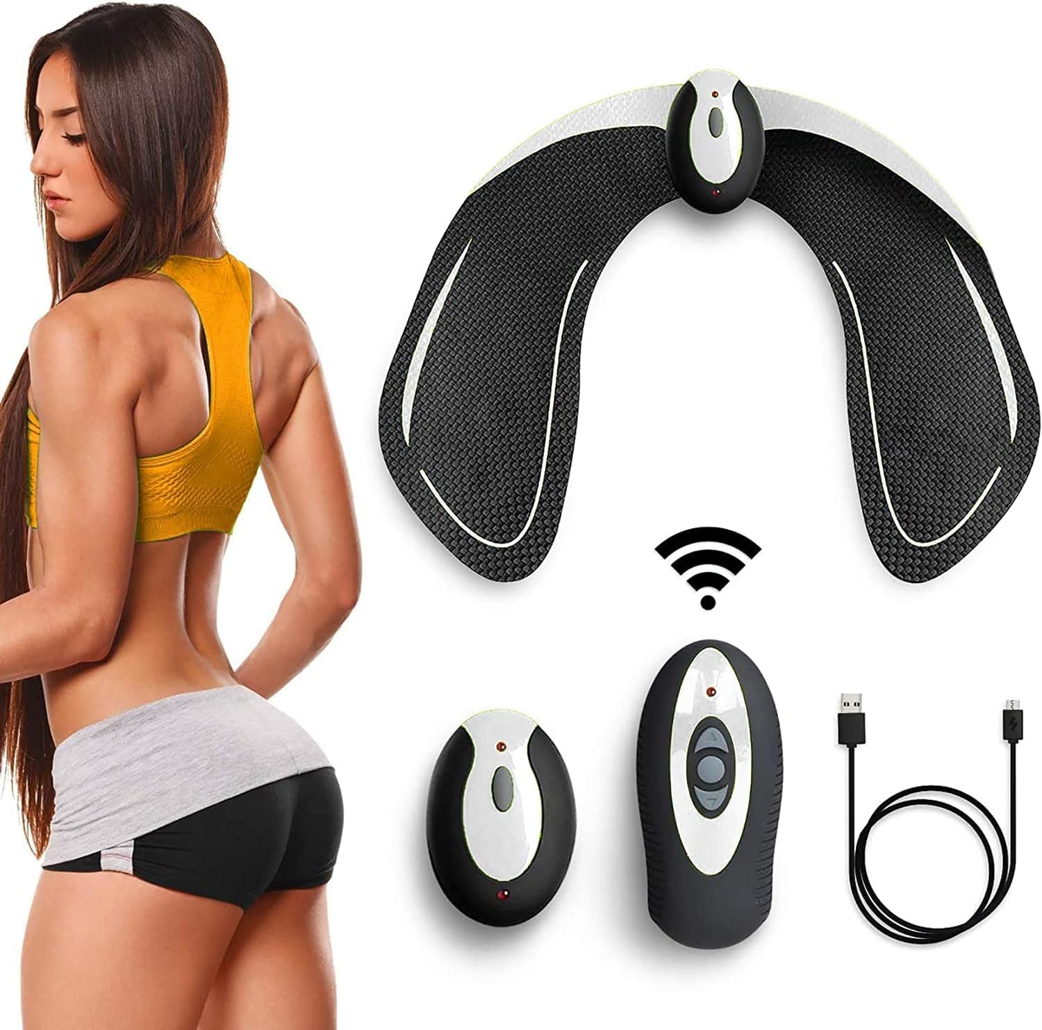 Smart Wearable Buttock Toner trainer,Hip Trainer Device for Buttocks,ABS Stimulator shaper Smart,Hip Trainer Electric Buttock,EMS Toner Fitness Training Workout Gear