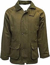 Men's Warm Thick Heavy Tweed Padded Country Outdoor Hunting Game Shooting Fishing Farming Tweed Jacket Coat