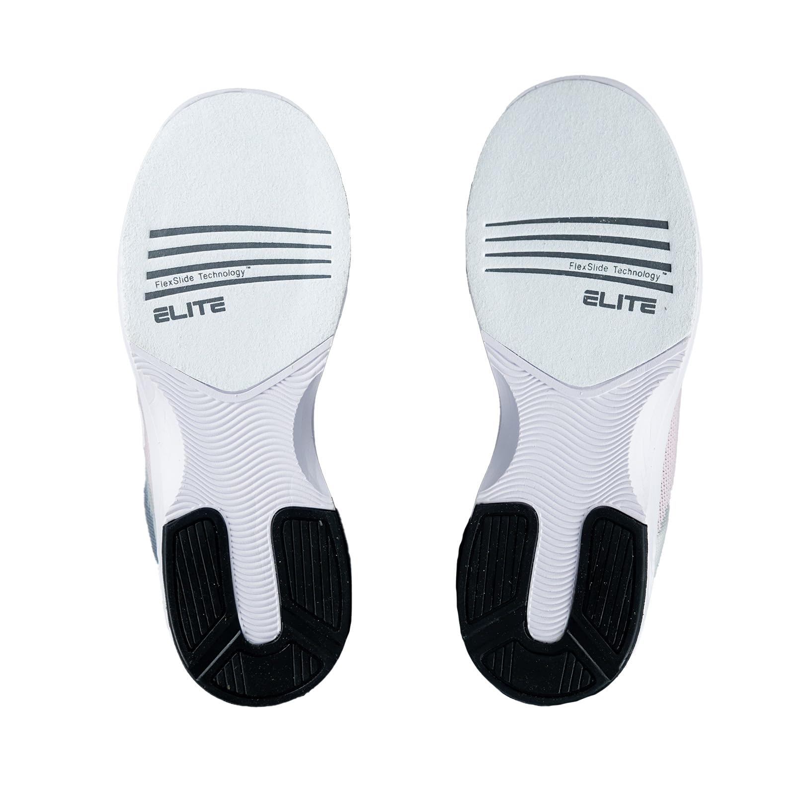 Elite Dash Bowlingschuhe für Damen, universelle Gleitsohlen, Ultraleicht, Mono-Mesh, athletischer Stil für Bowler, grau/pink