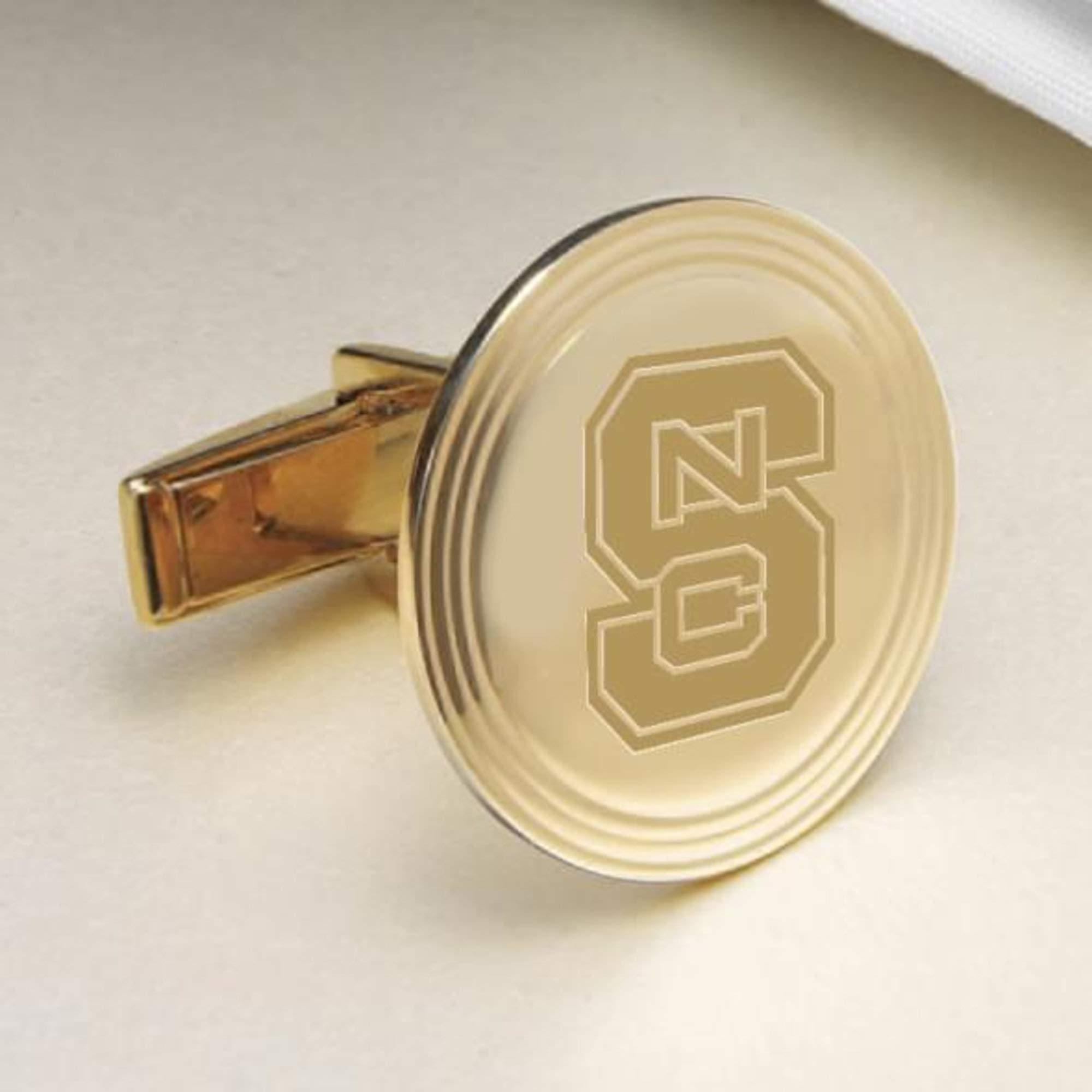 NC State 14K Gold Cufflinks