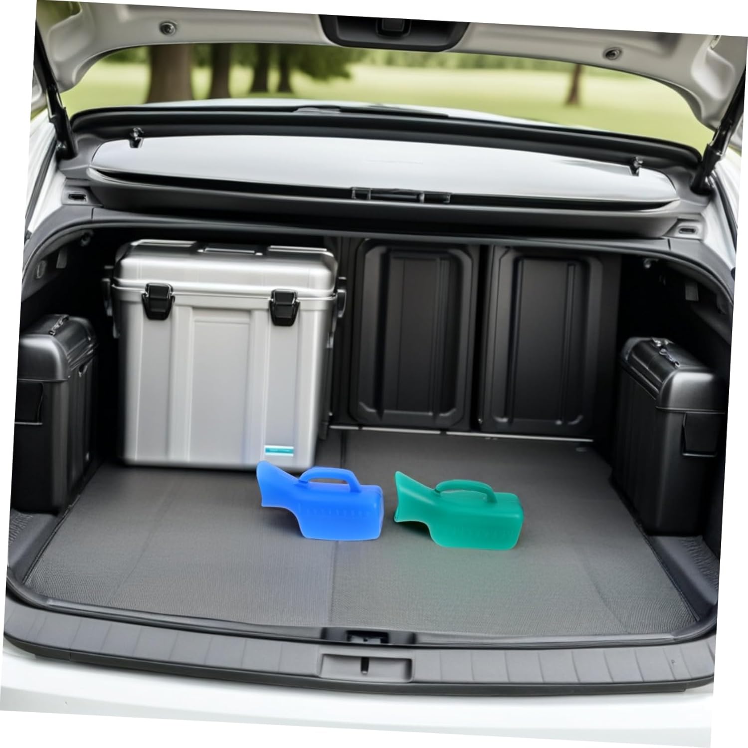 3pcs Women Portable Urinal Bottle Set, 1l Leakproof Plastic Female Travel Urinal for Camping, Car, Hospital, Bed Use with Wide Mouth Large Capacity Design
