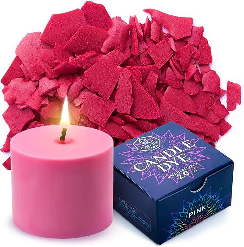 Pink Candle Dye 2 oz for Soy Candle Making – Wax Color…