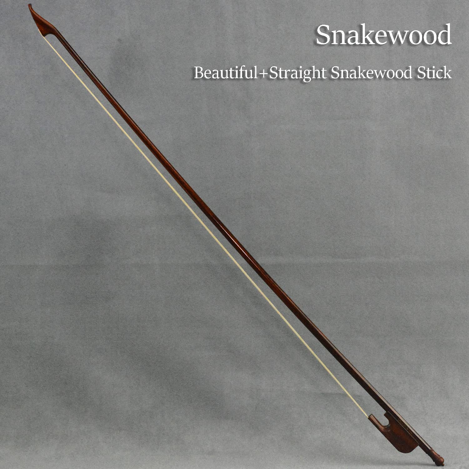 Archetto per violoncello in stile barocco in legno di serpente, 4/4, livello Master Level Premium Crine Art n. 610C