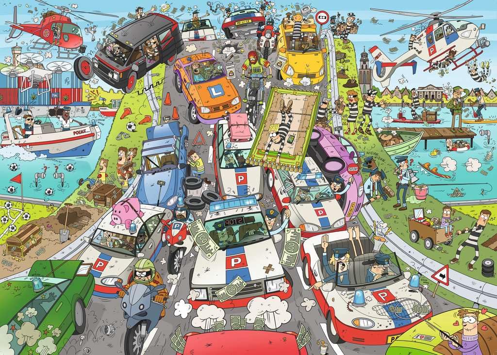 Ravensburger Politie achtervolging (1000) AANBIEDING