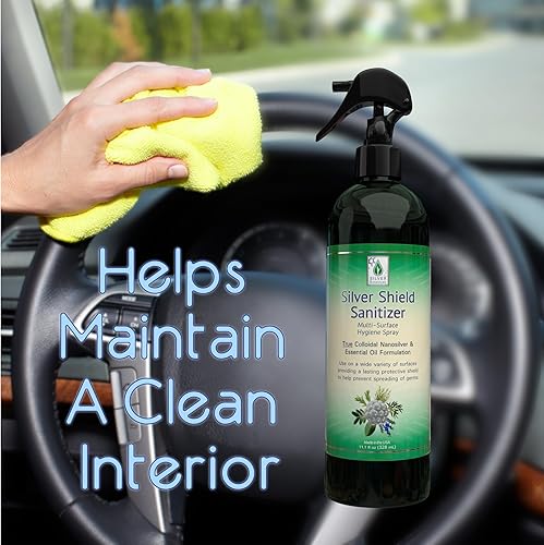 Miniatura 7 de Silver Shield Sanitizer, microlimpiador de plata coloidal natural, 12 onzas