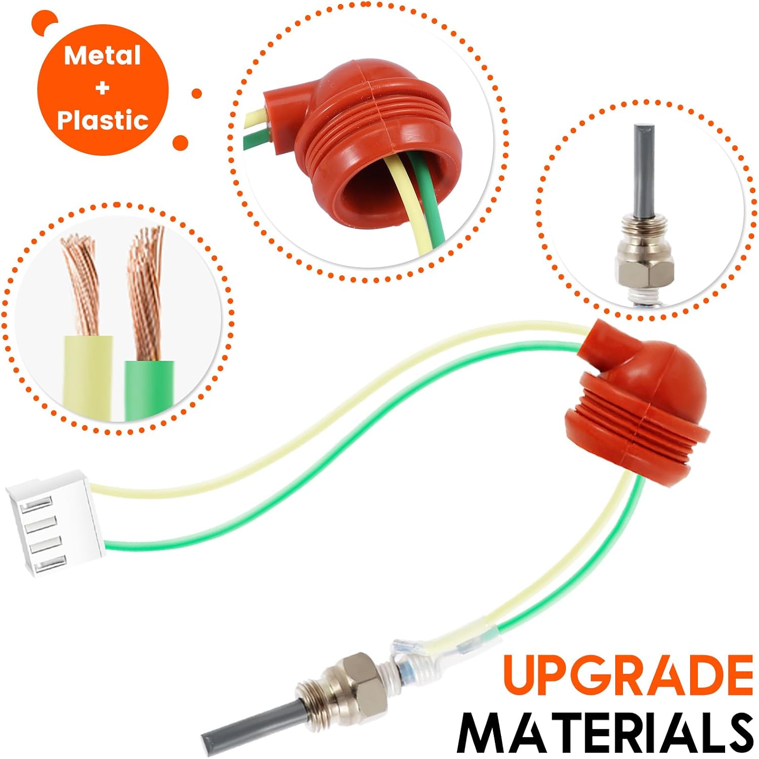 9Pcs 12V Glow Plug Repair Kit, Parking Heater Glow Plug Kit, Diesel Parking Heater Gasket Ceramic Ignition Plugs with Filter and Removal Tool for Car Repair