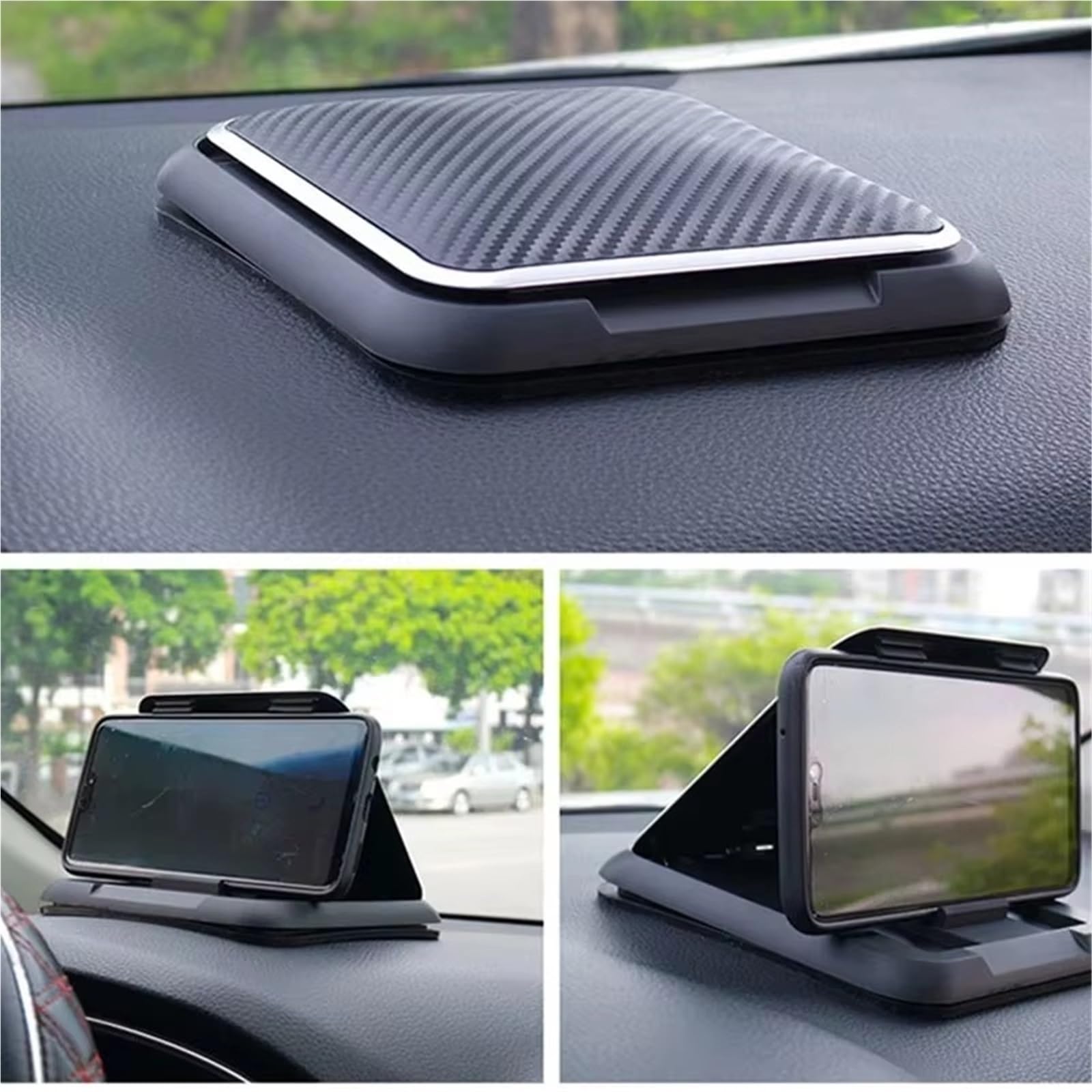 Supporto Per Telefono Auto Supporto Universale Cruscotto Auto Antiscivolo Ventosa Silicone Supporto Regolabile Smartphone Supporto Telefono Auto