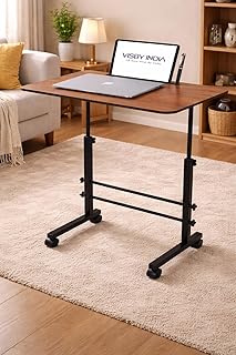 4Mura Multi-Purpose Laptop Table, Study Table| Heavy Duty Bed Table| Adjustable for Height, Portable for Office, Work Form...