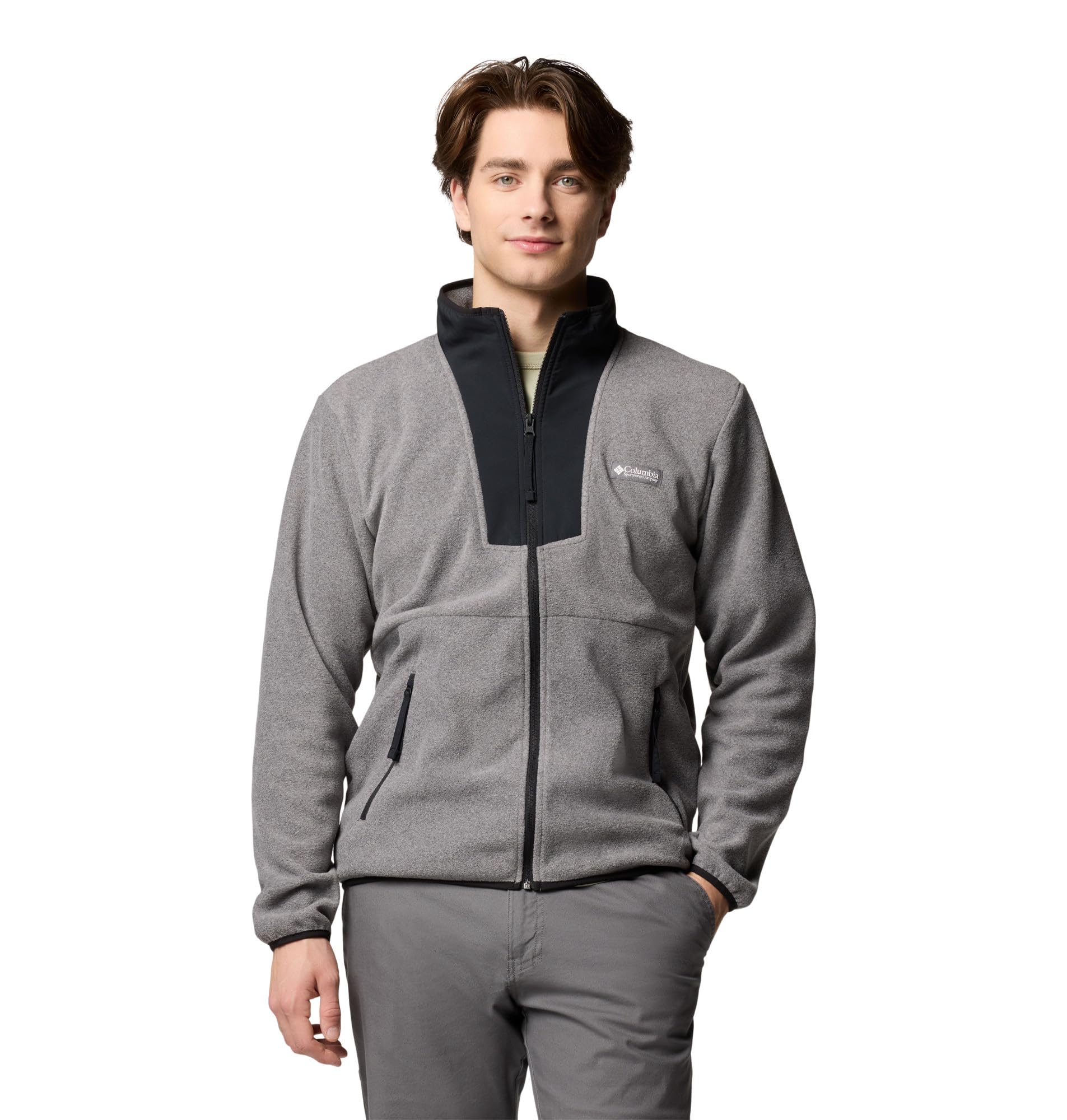 Columbia Jaqueta masculina de lã Sequoia Grove com zíper completo