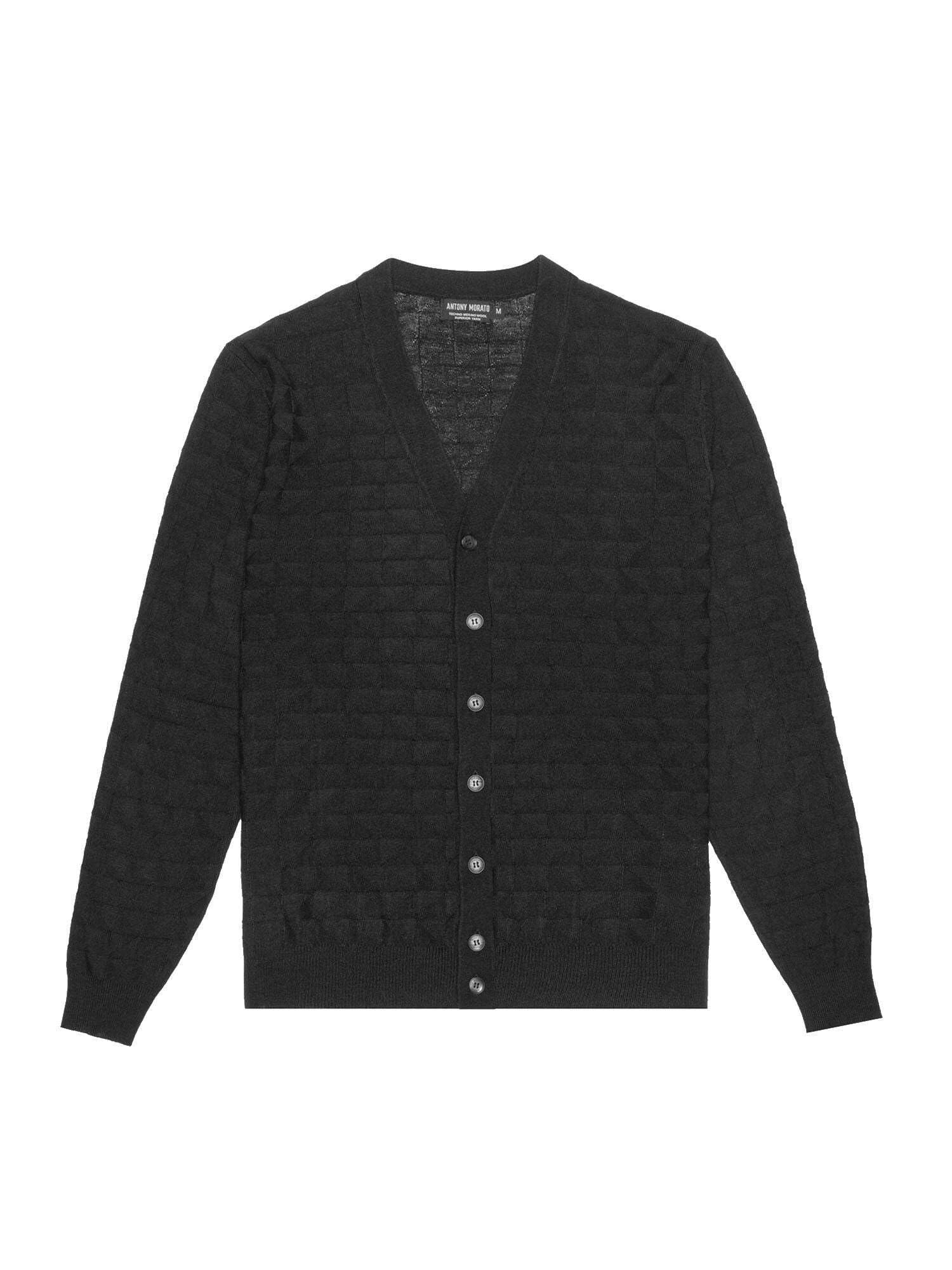 Cardigan Antony Morato noir idéal pour vos sorties décontractées - 3