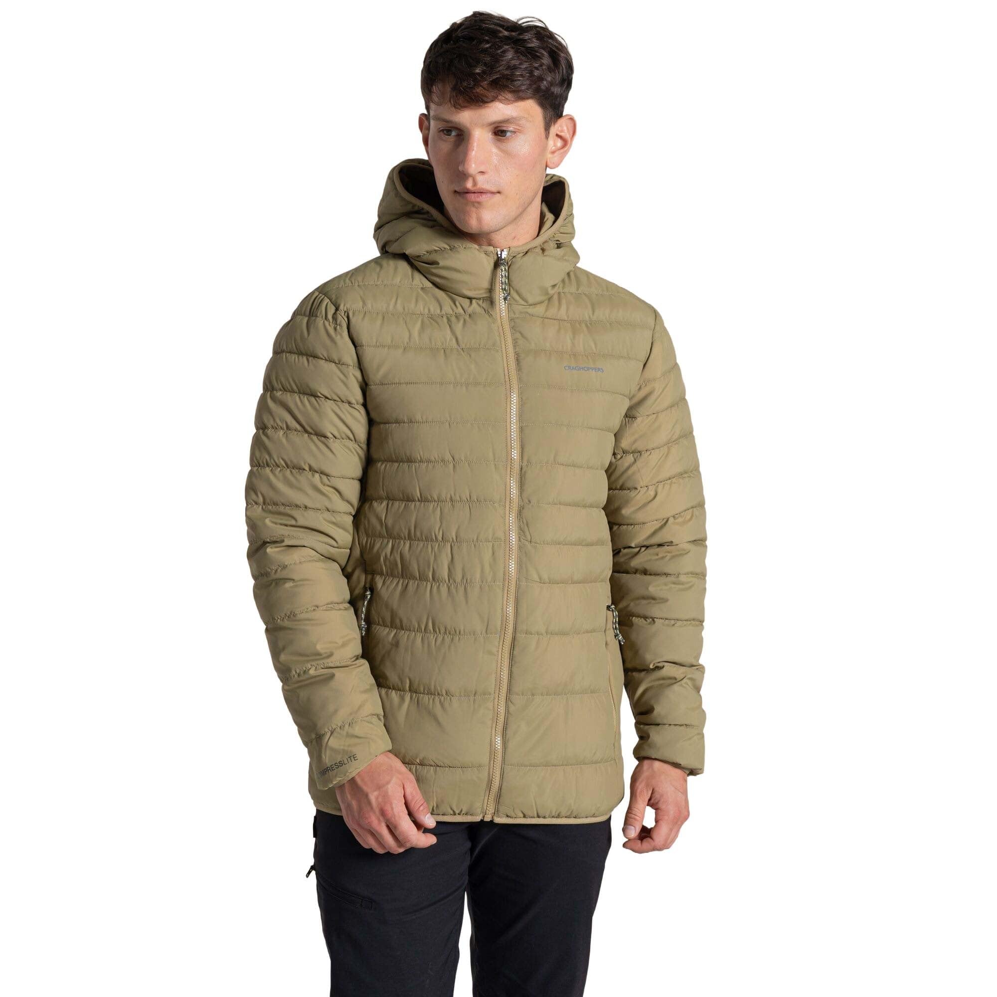 Craghoppers Mens Complite IX Hooded Jacket Packable Hiking Thermal Compressible Coat