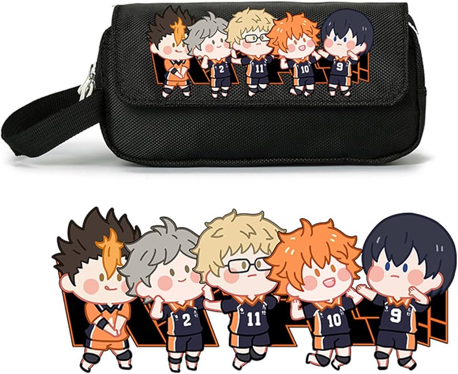 日向翔陽・影山飛雄 ぬいぐるみセット ペンポーチ ハイキュー!! 日向翔陽 & 影山飛雄 お座りポーズの「ぬいぐるみ