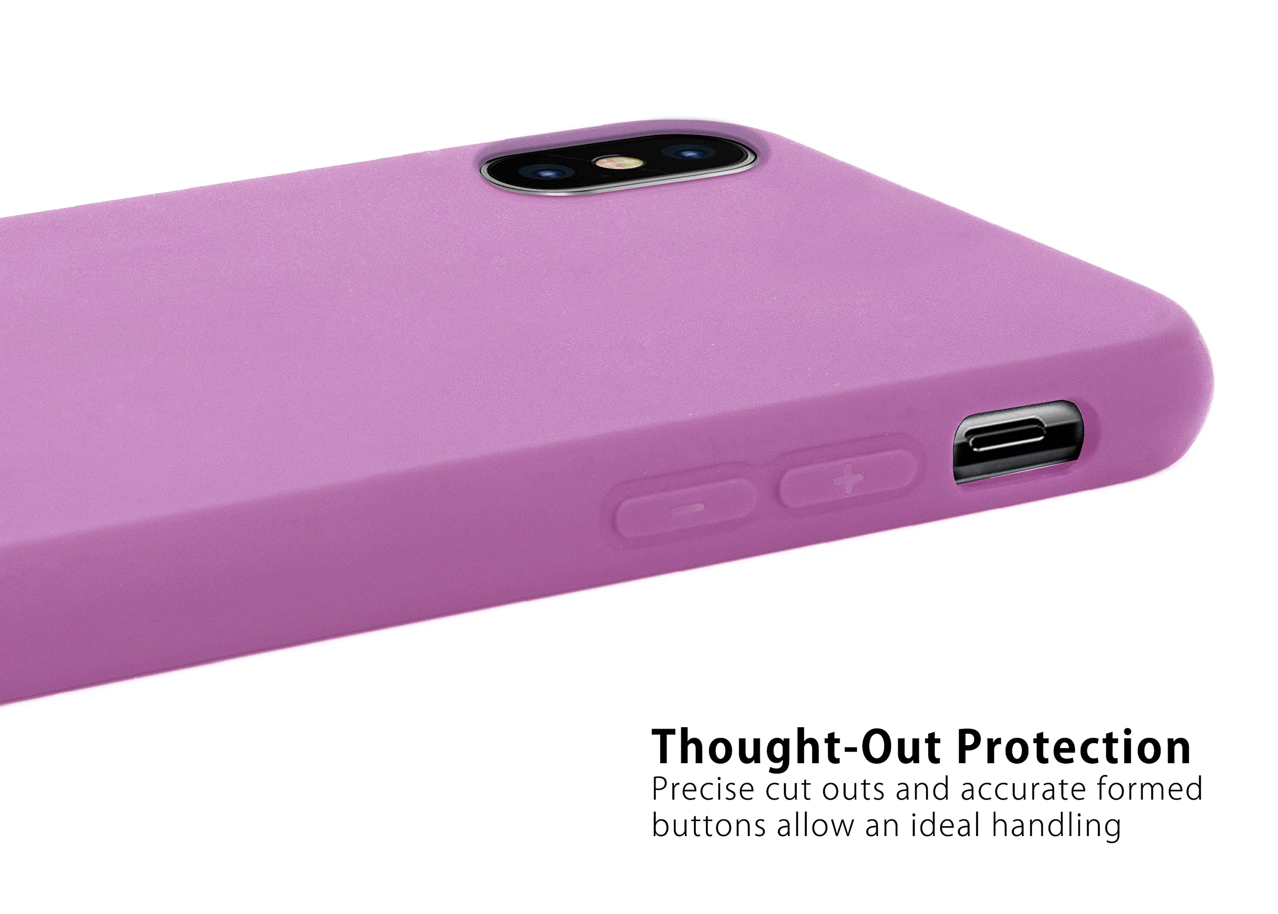 MyGadget Cover Per IPhone X/XS In Silicone Morbido – Custodia TPU Giallo Opaco Antiurto