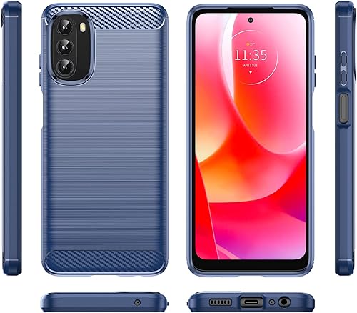 Miniatura 6 de Funda para Moto G 5G, Motorola Moto G 5G con protector de pantalla HD, a la moda, antideslizante, absorción de impactos, TPU flexible, parachoques