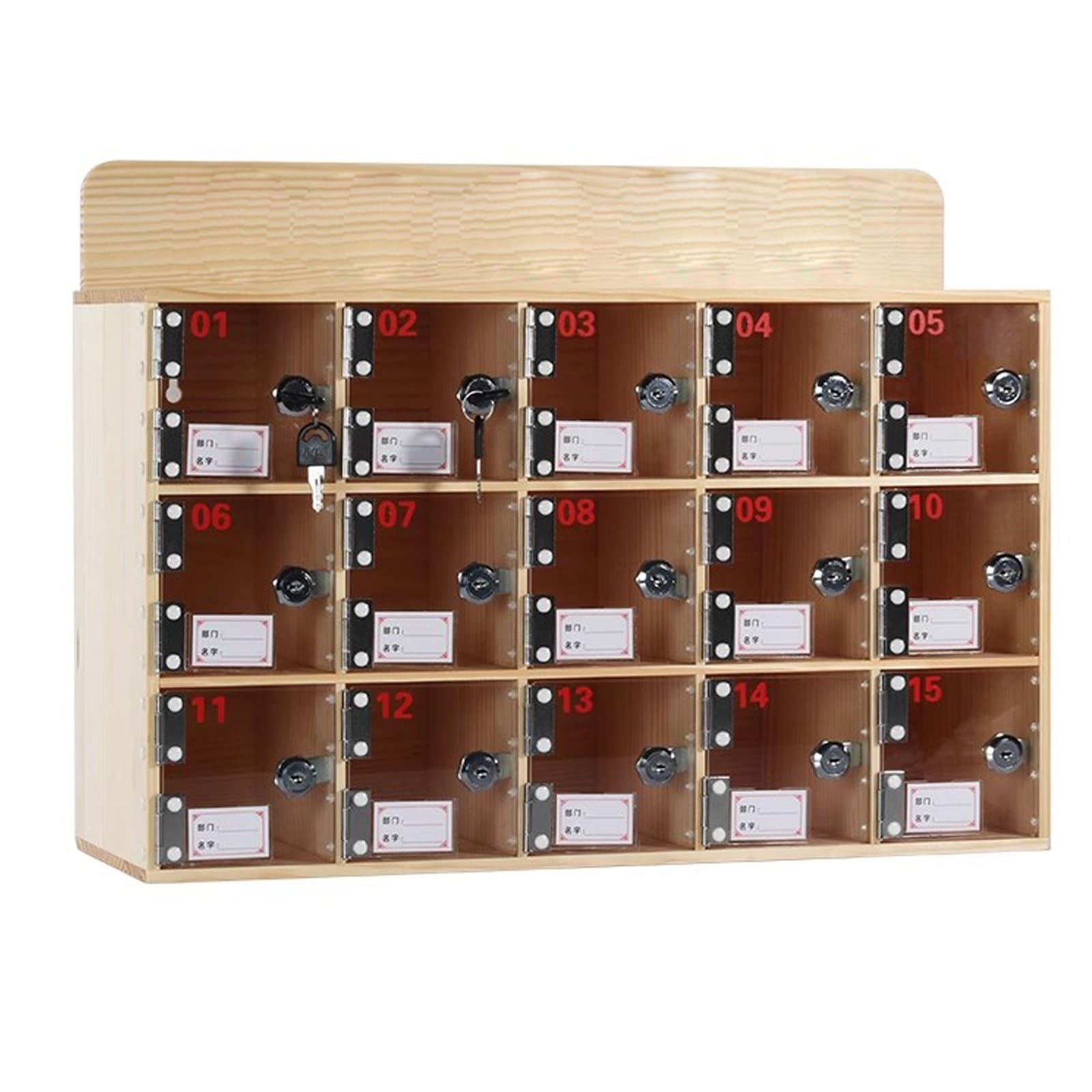 Support de téléphone portable en bois massif de style premium avec serrure robuste