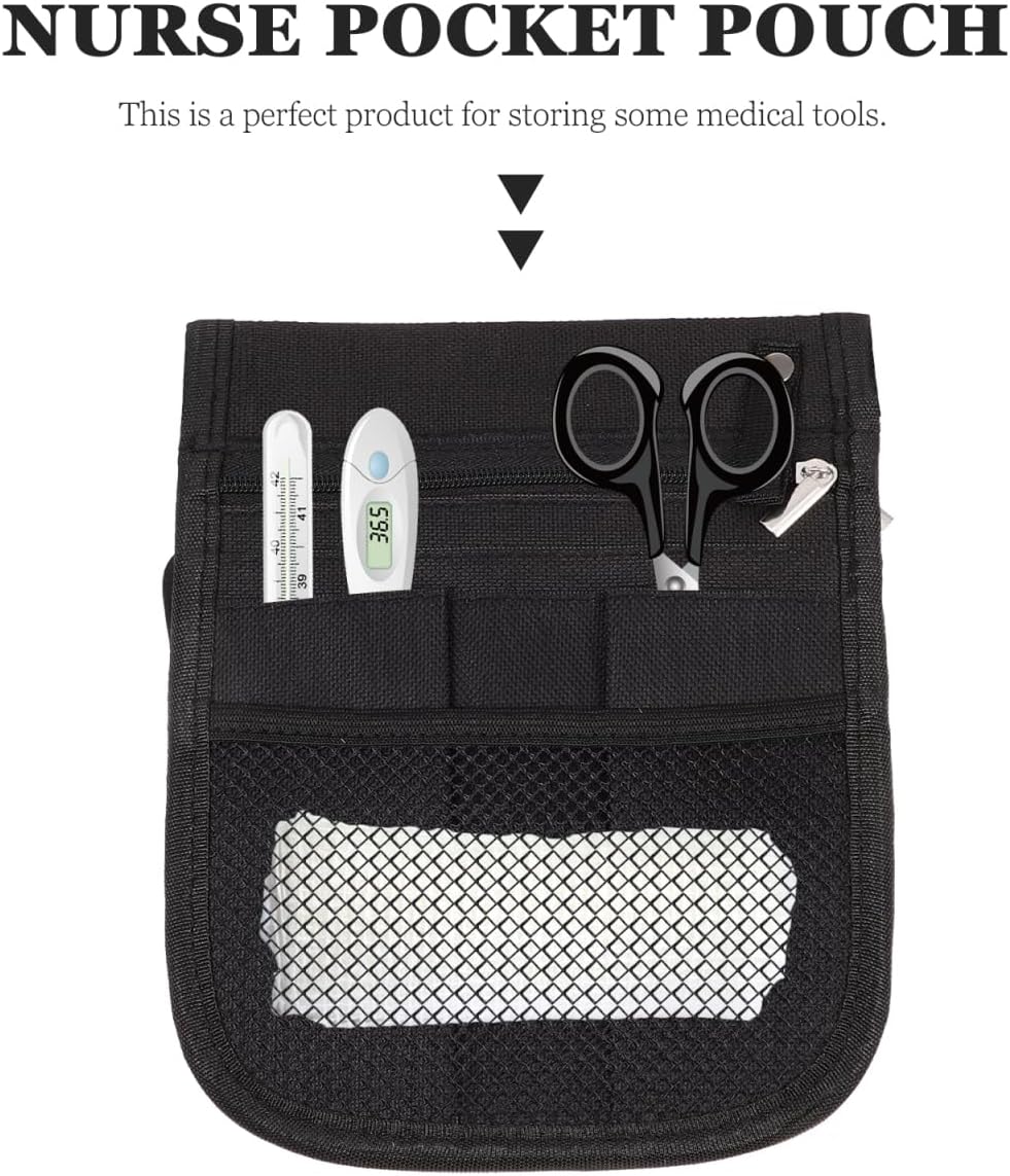 Healifty Nurse Waist Bag Large Capacity Fanny Pack Portable Medical Tool Organizer Lightweight Shoulder Bag for Hospital Nurse Pocket Pouch