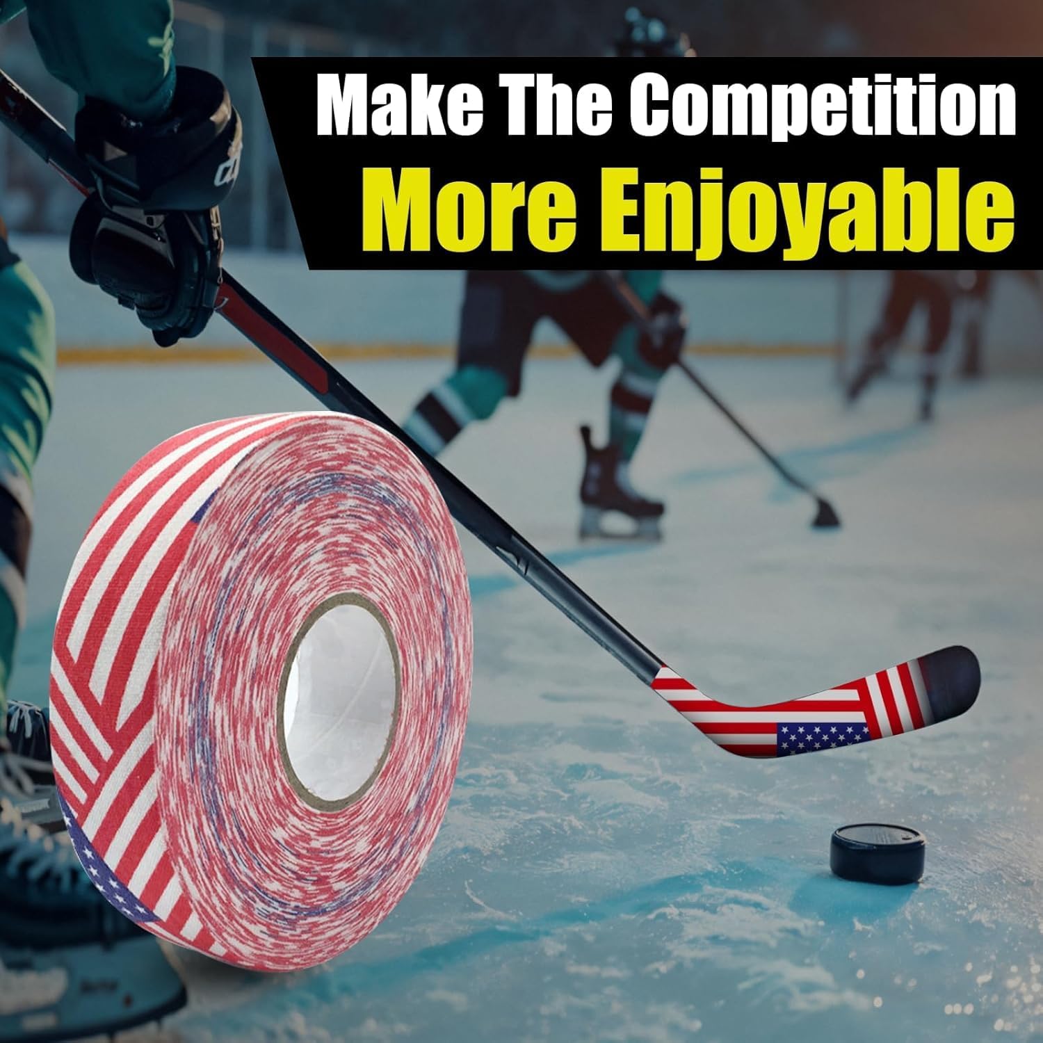 Lacrosse Tape,2.5CMx25M Hockey Stick Tape,Hockey Protective Tape Lacrosse Tape Hockey Grip Tape for Stick Sport Safety Badminton Pole Pads Hockey Stick Tapes Equipment