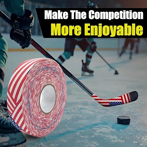 Miniatura 7 de Cinta de lacrosse de 1.0 in x 82.0 ft, cinta protectora de hockey cinta de lacrosse cinta de agarre de hockey para palo de seguridad deportiva