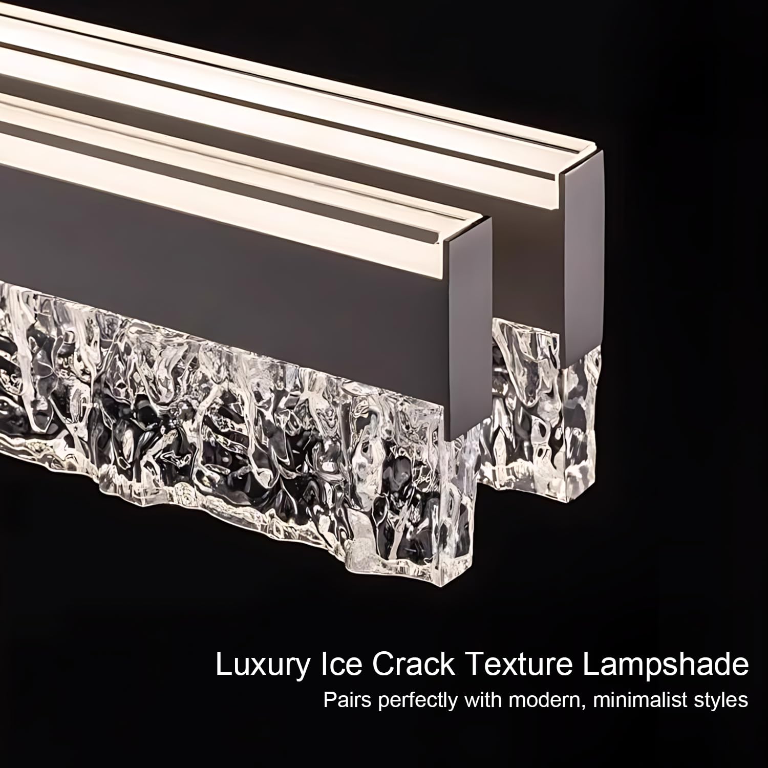 Lámpara colgante LED moderna para mesa de comedor, 120 cm de largo, regulable, iluminación colgante LED para isla de cocina, lámpara de techo de lujo para comedor y oficina