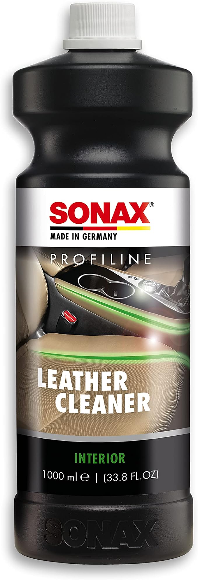 SONAX PROFILINE Leather Cleaner (1 Litre) Extra Strong Foam Cleaner for High Quality Leather Equipment Made of Pigmented Smooth Leather | Item No. 02703000