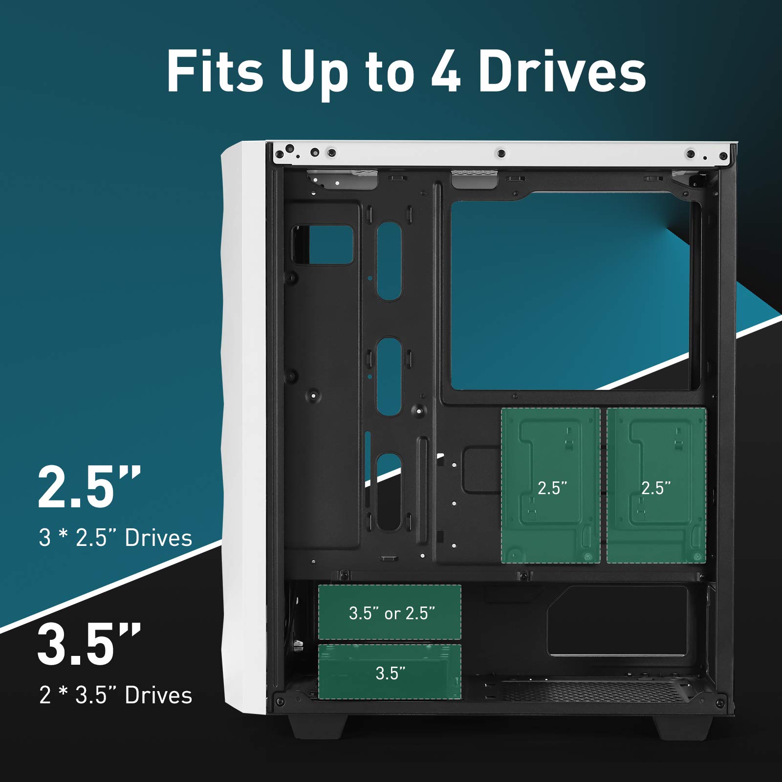 Buy GIM ATX Case, MidTower PC Gaming Chassis, Compact Computer Case
