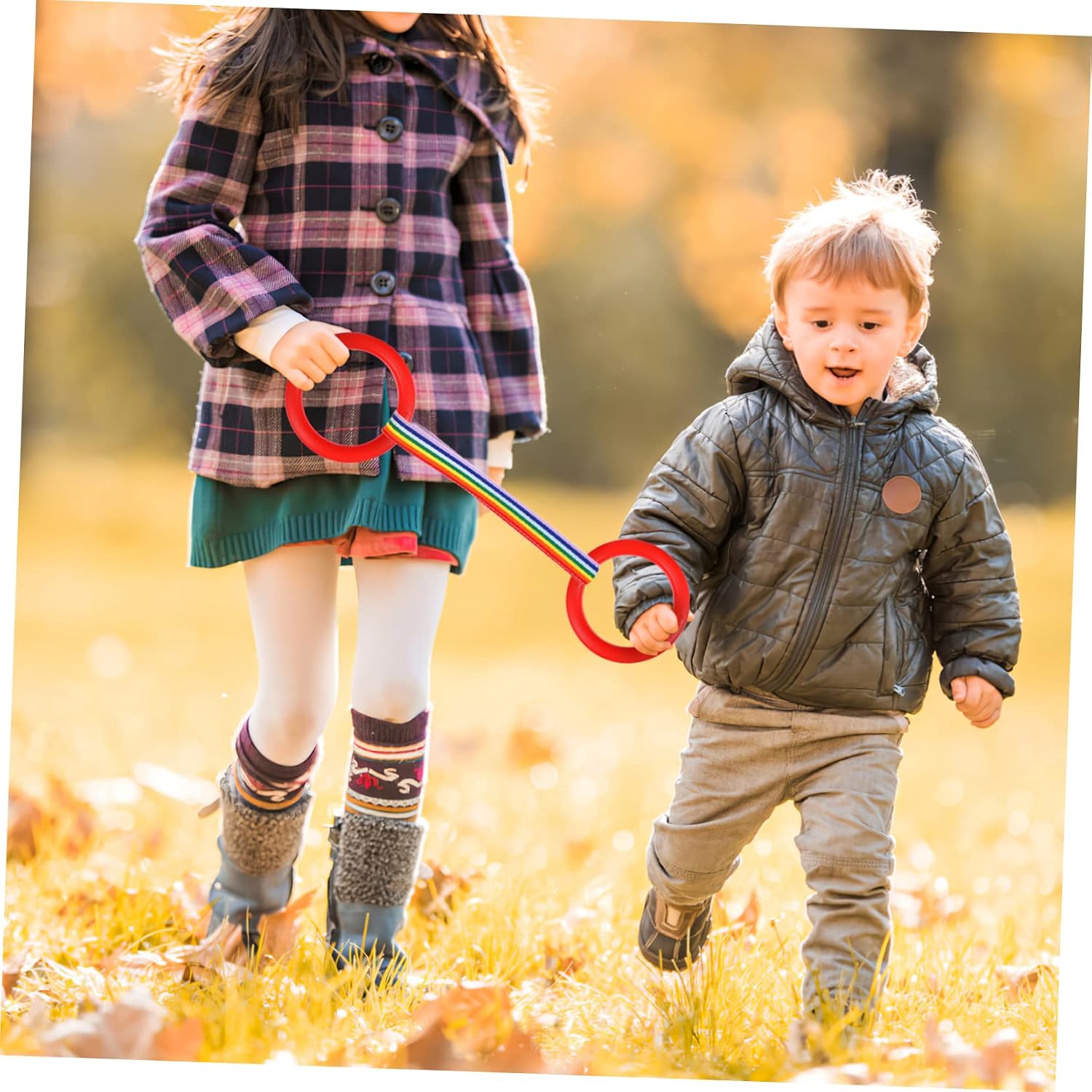 Hemoton 12pcs Boys and Girls Walking Ropes Toddlers Lost Traction Rope Harness for Preschool Safety Walking Leashes Round Handles
