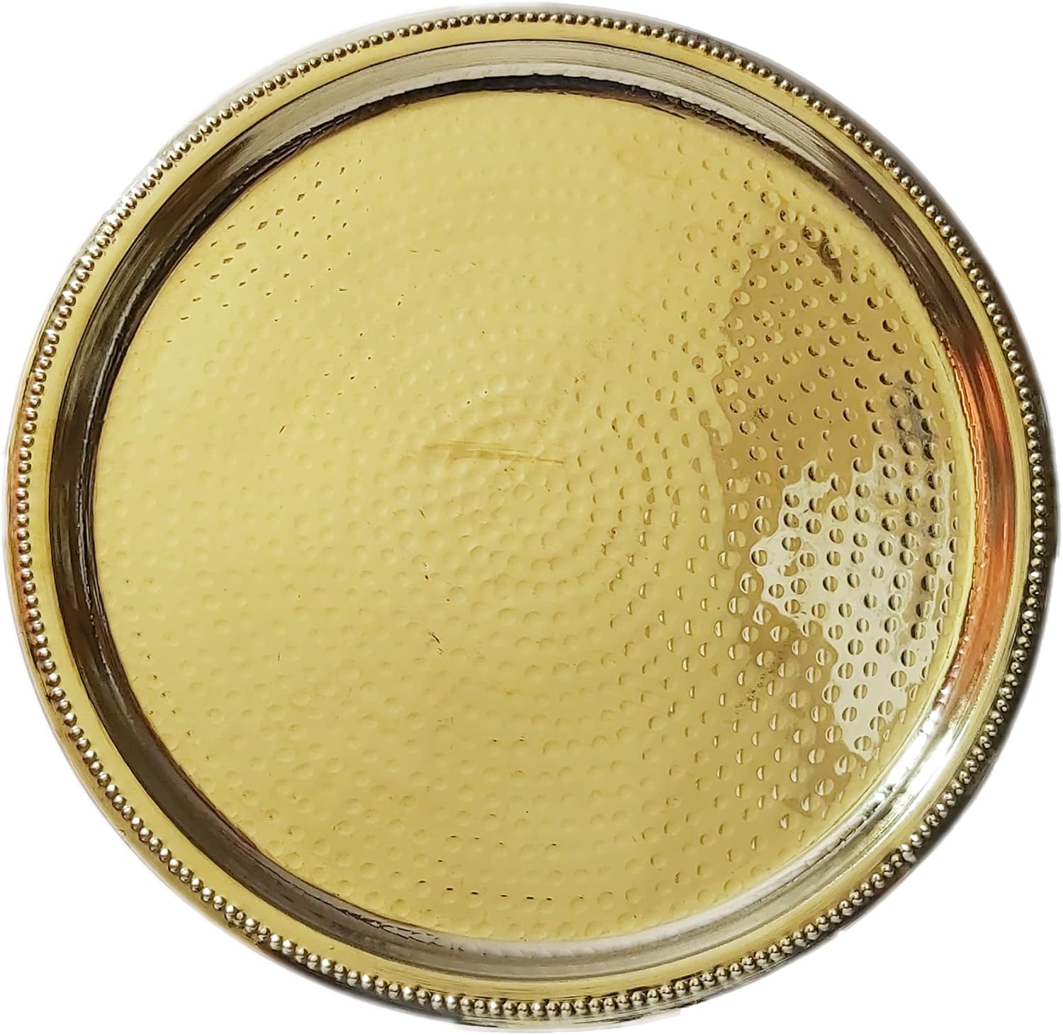 Indian dinnerware brass traditional dinner set of thali plate, bowls, glass and spoon beautifully handcrafted tableware for gift (Dinnerware-Set04)