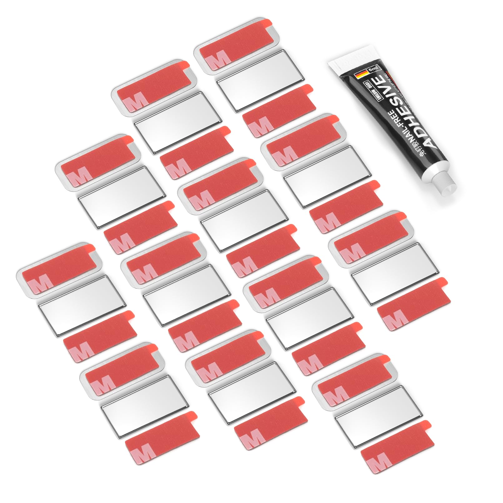 Tonitrui Cabinet Door Magnetic Catch, 12 Pack 0.08in Cabinet Door Magnets for Wardrobe Closet Shutter Drawer Cabinet Closure