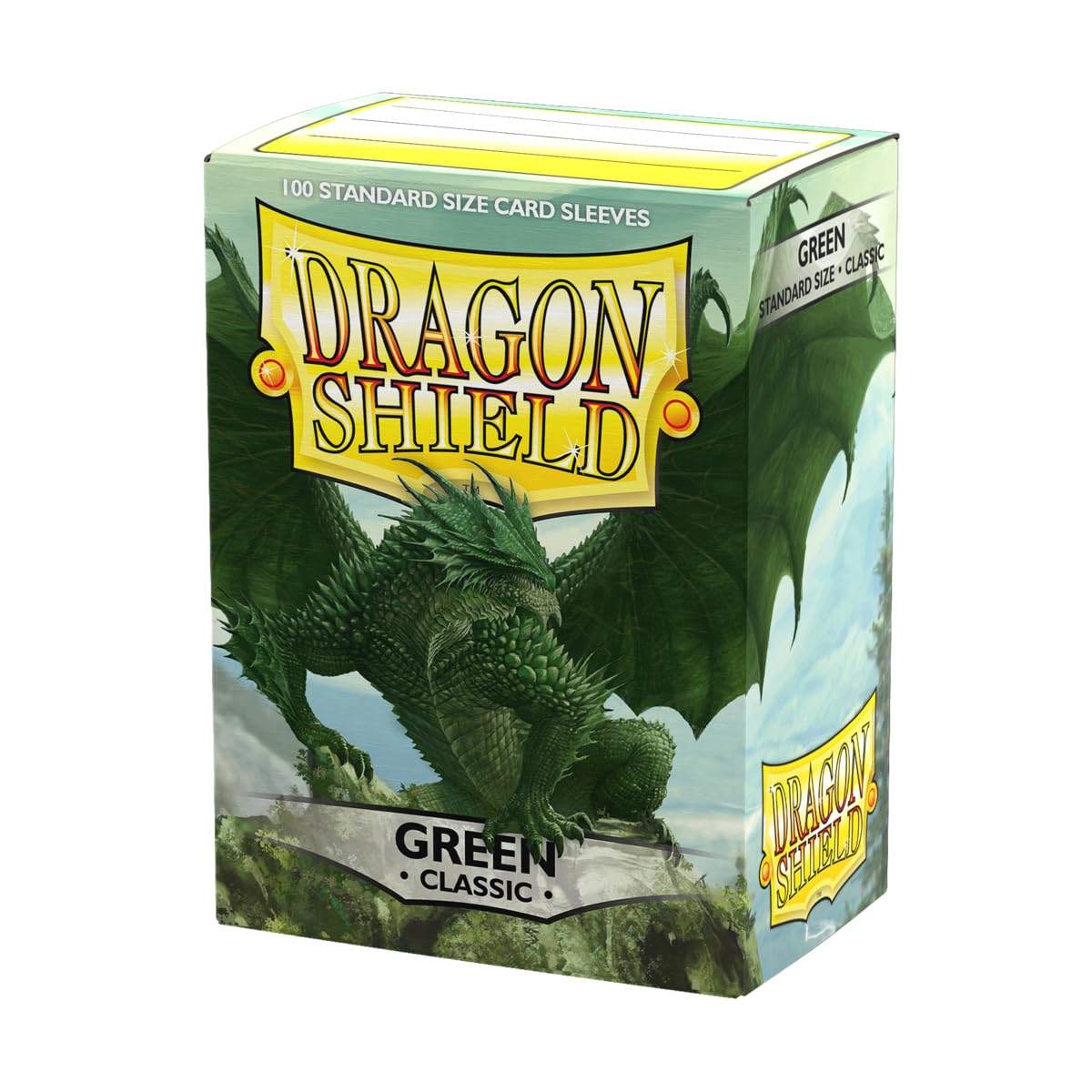 Dragon Shield | Standard Size Card Classic Sleeves | 100 CT - Smooth & Tough Premium TCG Sleeves - Compatible with Pokemon, Flesh & Blood, One Piece & Magic The Gathering | Green