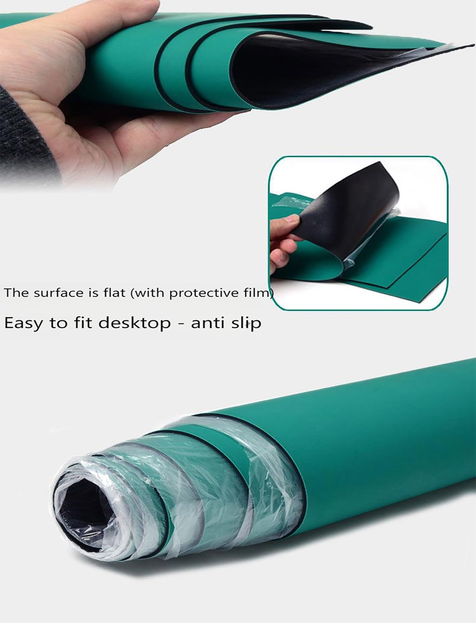 Alfombrilla de trabajo antiestática para montaje y reparación electrónica, almohadilla de soldadura resistente al calor