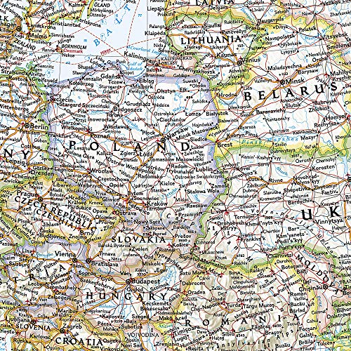 Europe Physical Wall Map By National Geographic Mapsa vrogue.co