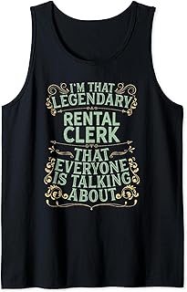Repair Rental Service - Legendary Rental Clerk Tank Top