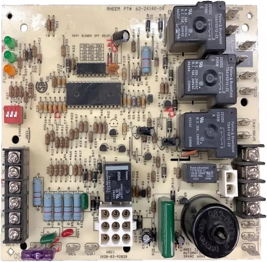 Replacement for Rheem 62-24140-04 Furnace Control Board for 1028-928a OEM