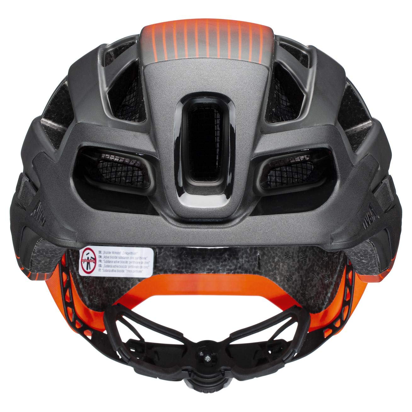 uvex finale 2.0 Tocsen - sicherer MTB-Helm für Damen und Herren - inkl. Tocsen-Sturzsensor - individuelle Größenanpassung - titan - orange matt - 56-61 cm | Tocsen-Unfallsensor - individuelle Größenanpassung