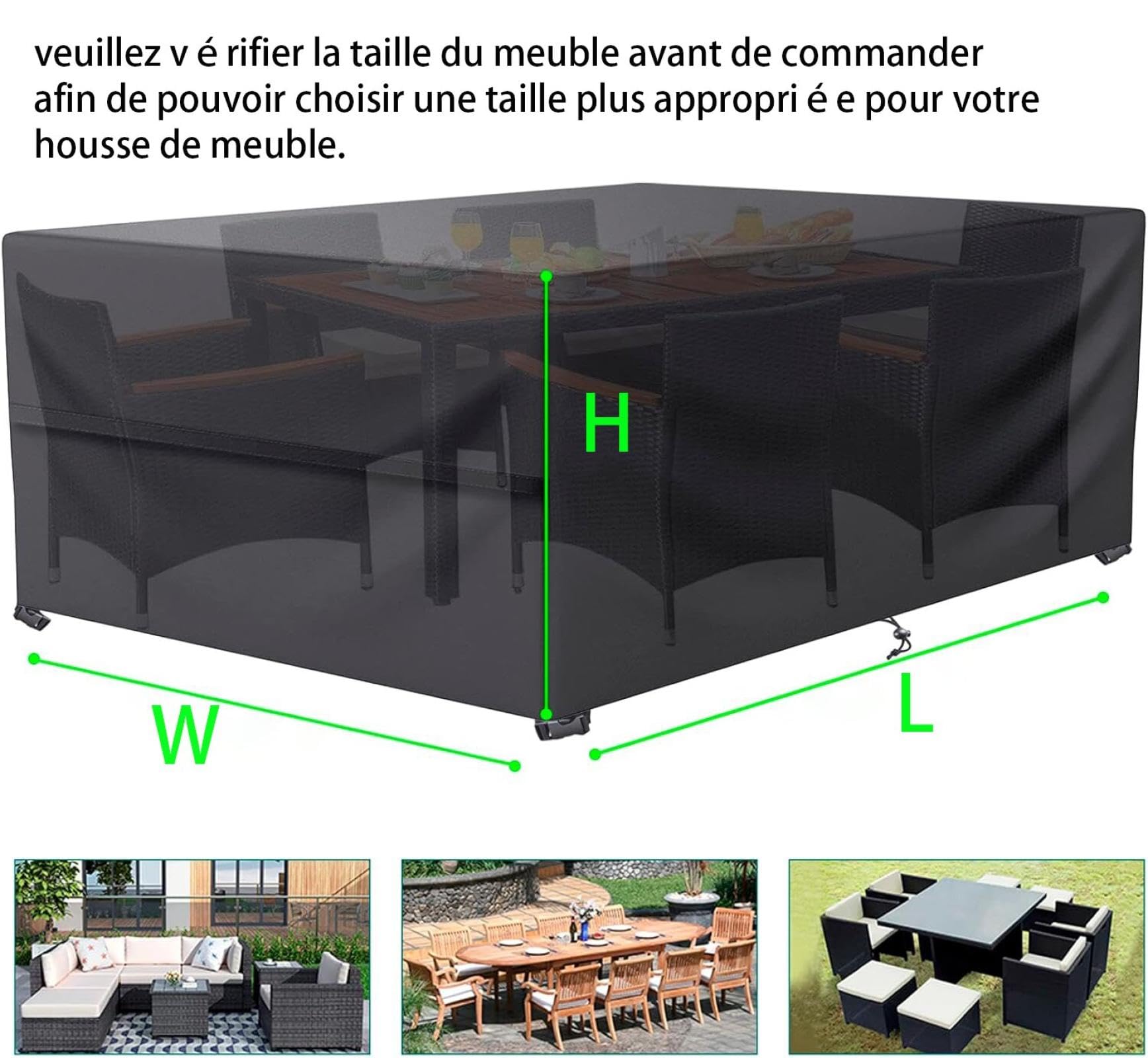 Housse Table De Jardin 280x220x75cm Bache De Protection Exterieur Salon De Jardin 420d Oxford Housse Protection Table Jardin Bache De Protection Exterieur Impermeable