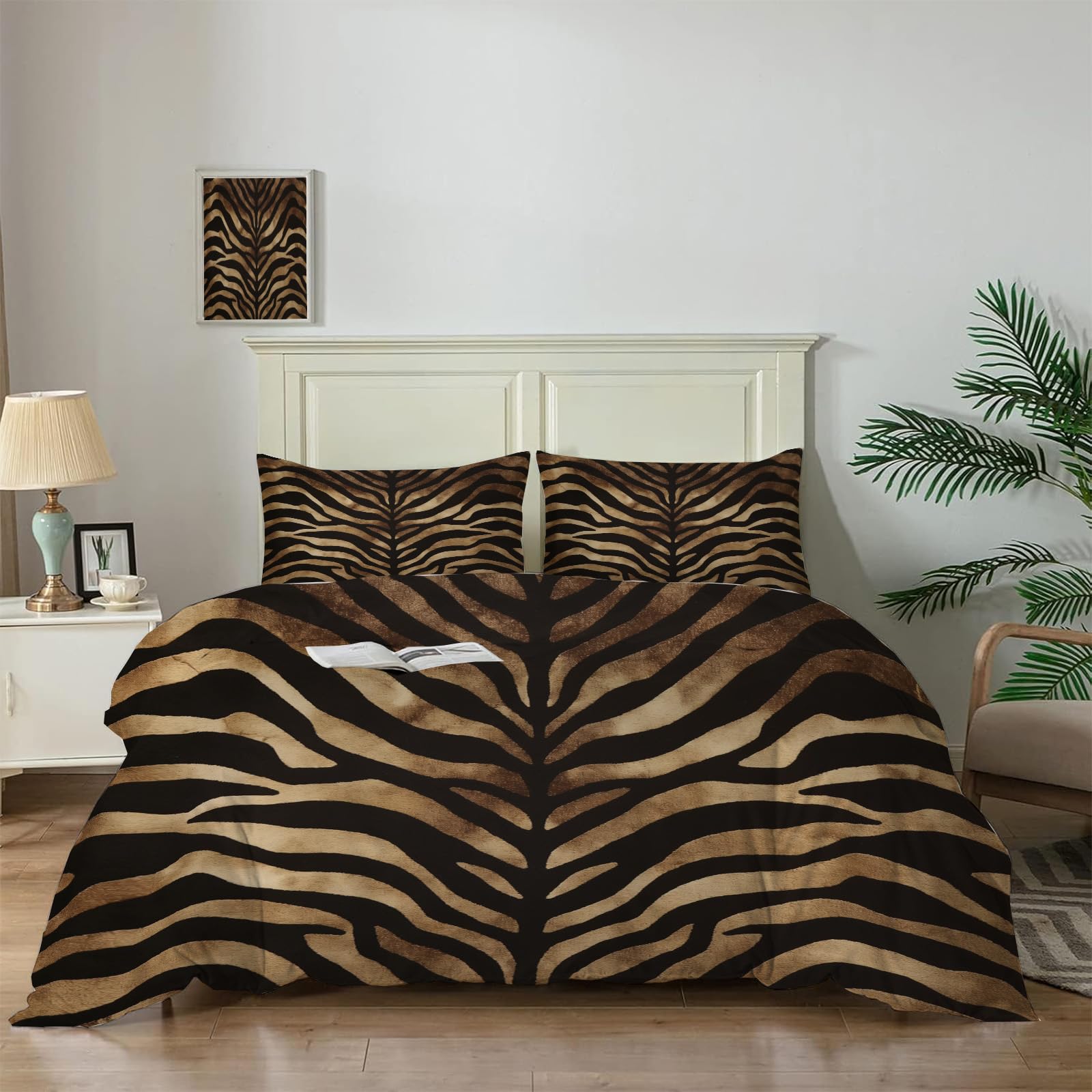 Parure de lit enfant animaux sauvages en coton doux | Style savane chic