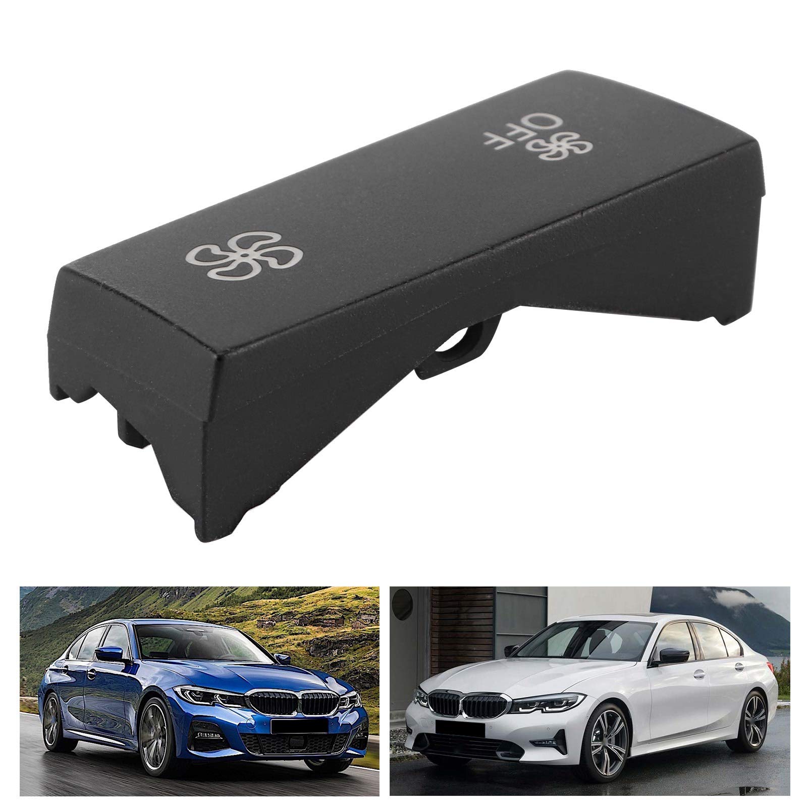 Cubierta del interruptor de aire acondicionado del coche, botón de interruptor de control de clima de CA, tapa de aire acondicionado apta para BMW 3 Series F30 F31 F34 GT F35