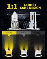 Vista 3 de Antline Bombilla LED H3 súper brillante, versión 3570 CSP-Chips LED antiniebla, repuesto DRL (paquete de 2)