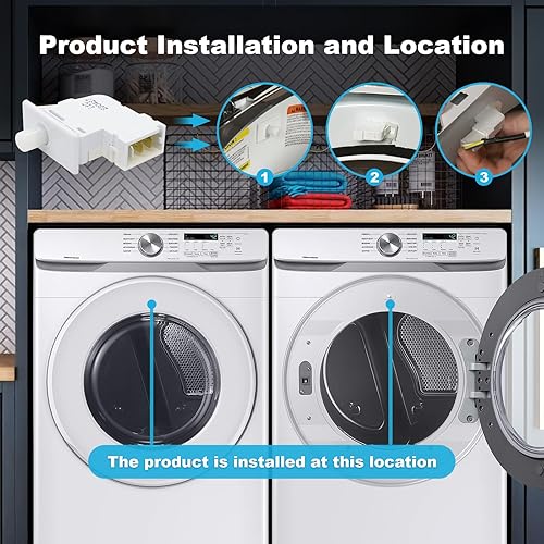 Miniatura 6 de DC64-00828B 6601EL3001A Reemplazo del interruptor de la puerta de la secadora para Samsung LG Dryer Reemplazar DC64-00828A PS4210964 2071594