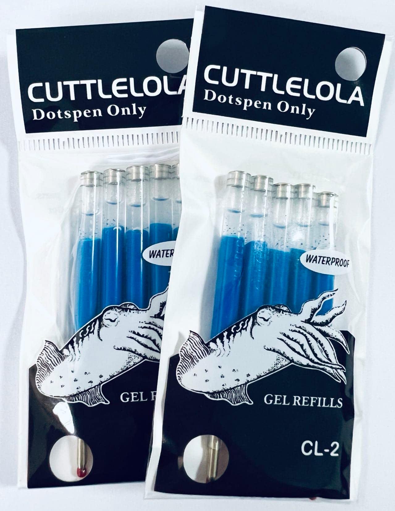 Blue Ink Cartridge of 2 Sets for Cuttlelola Electric Dotspen
