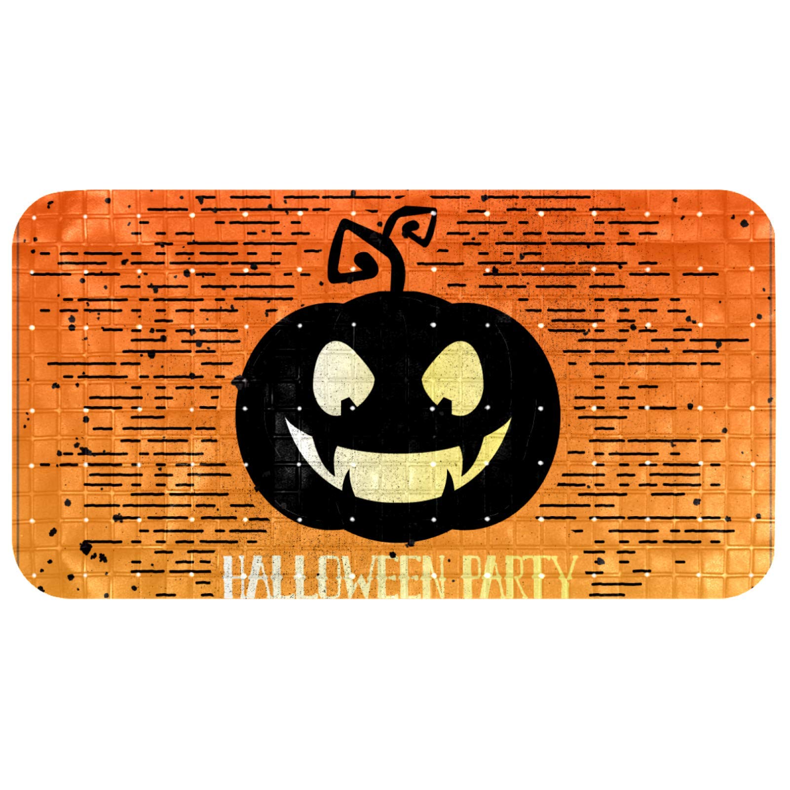 Alfombrilla de ducha suave Bennigiry infantil de PVC, tapete de baño de calabaza de Halloween