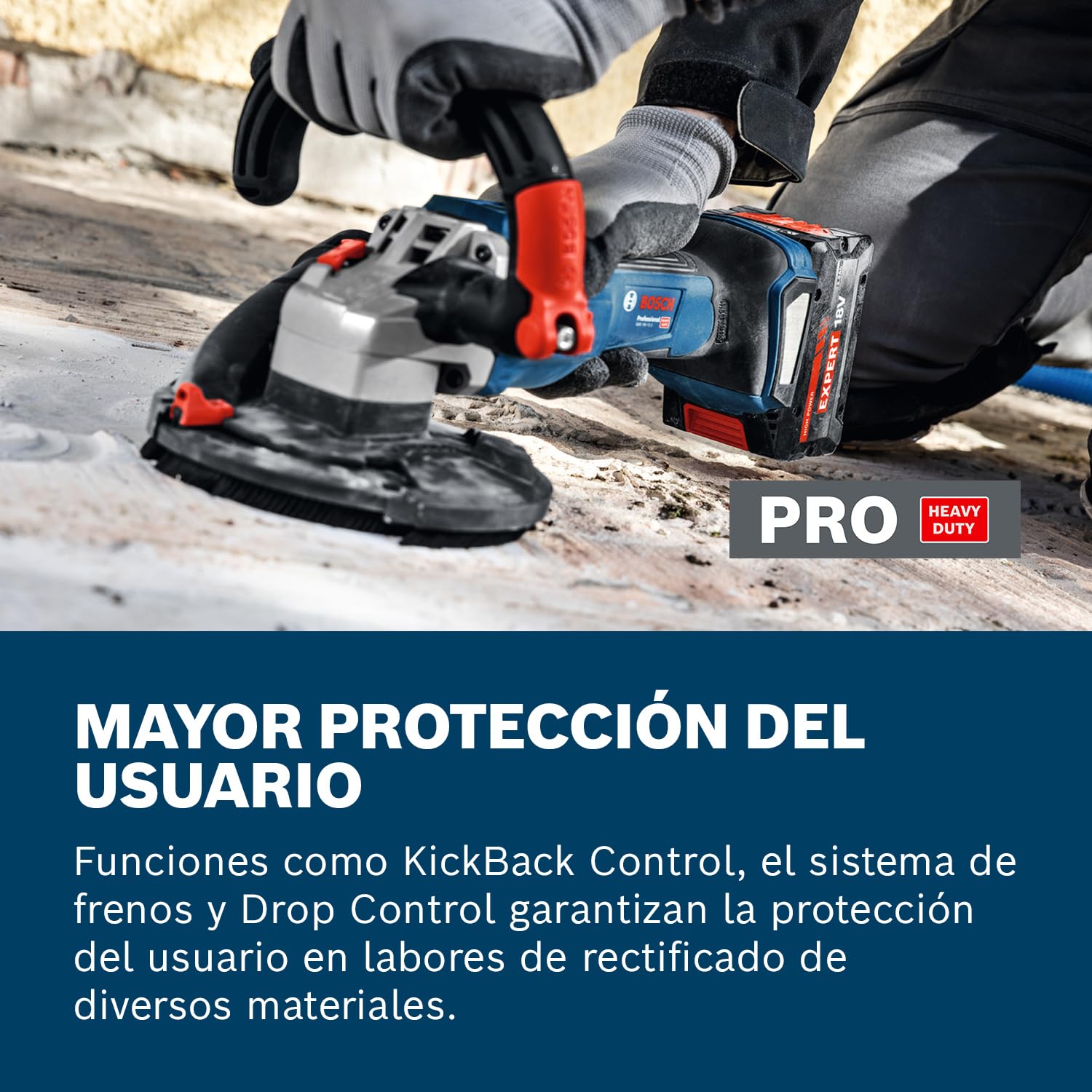 Bosch GBR 15 CAG Professional – Amoladora De Hormigón Con Aspiración En L-BOXX (240V)