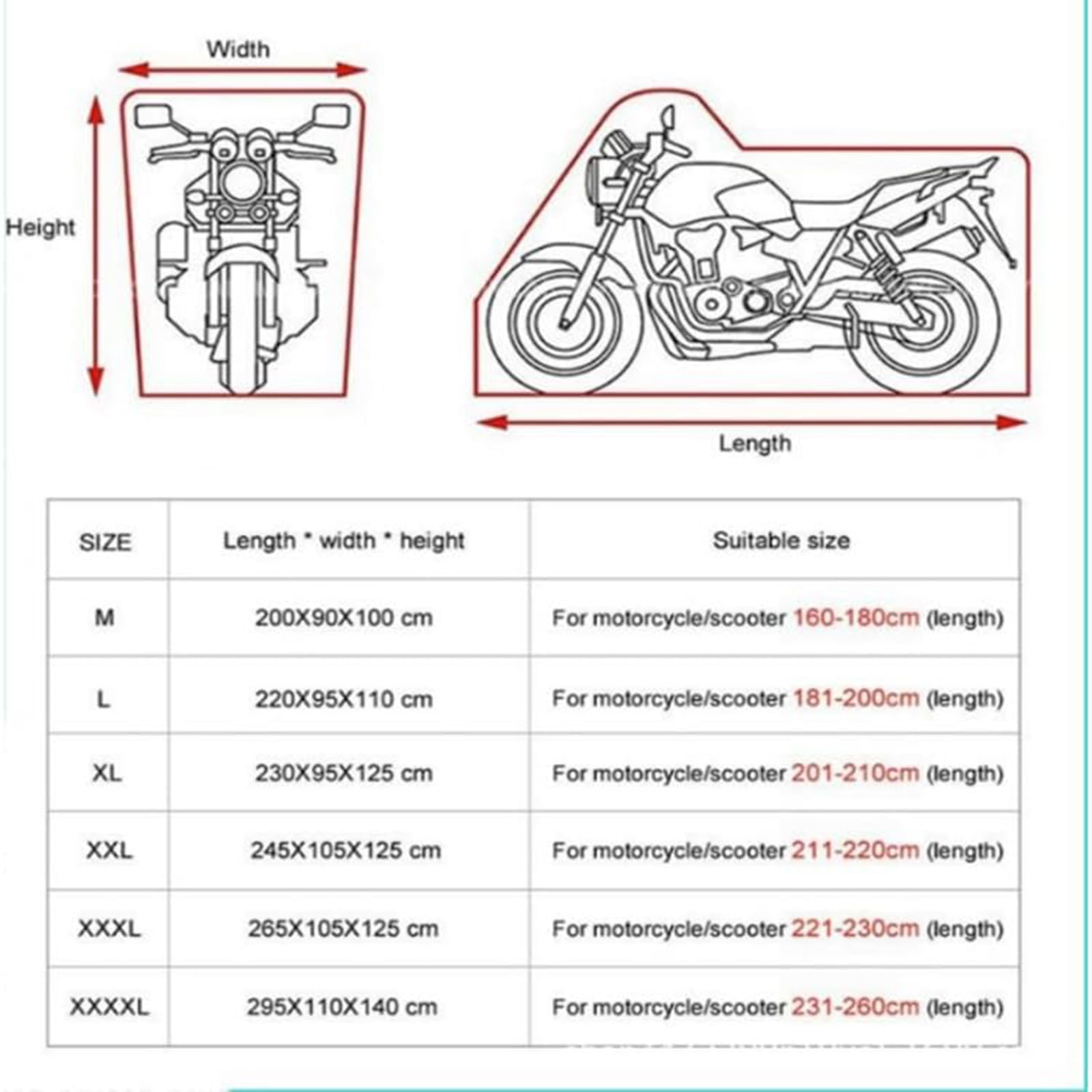 Teli per Moto per BMW R 1200 GS LC R1200GS ADV R1250GS Adventure R 1250 GS, Oxford Copertura Teli Coprimoto Robusta Resistente all'Usura Anti UV Accessori,A/Black-XXXXL