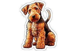 Airedale Terrier We Are Family Dog Breed Sticker