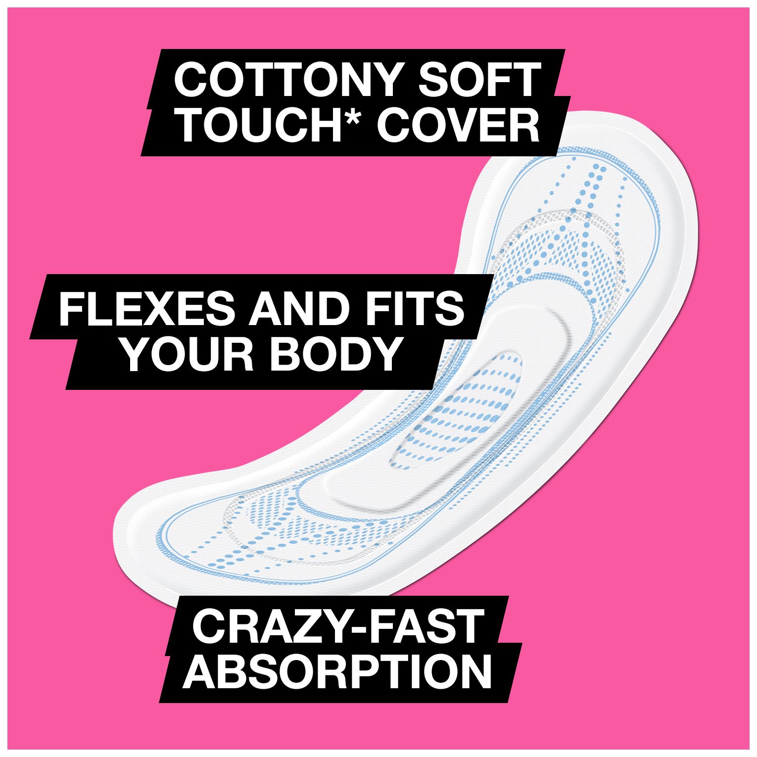 U by Kotex Security Ultra Thin Pads, Regular, 60 Count (Pack of 4)